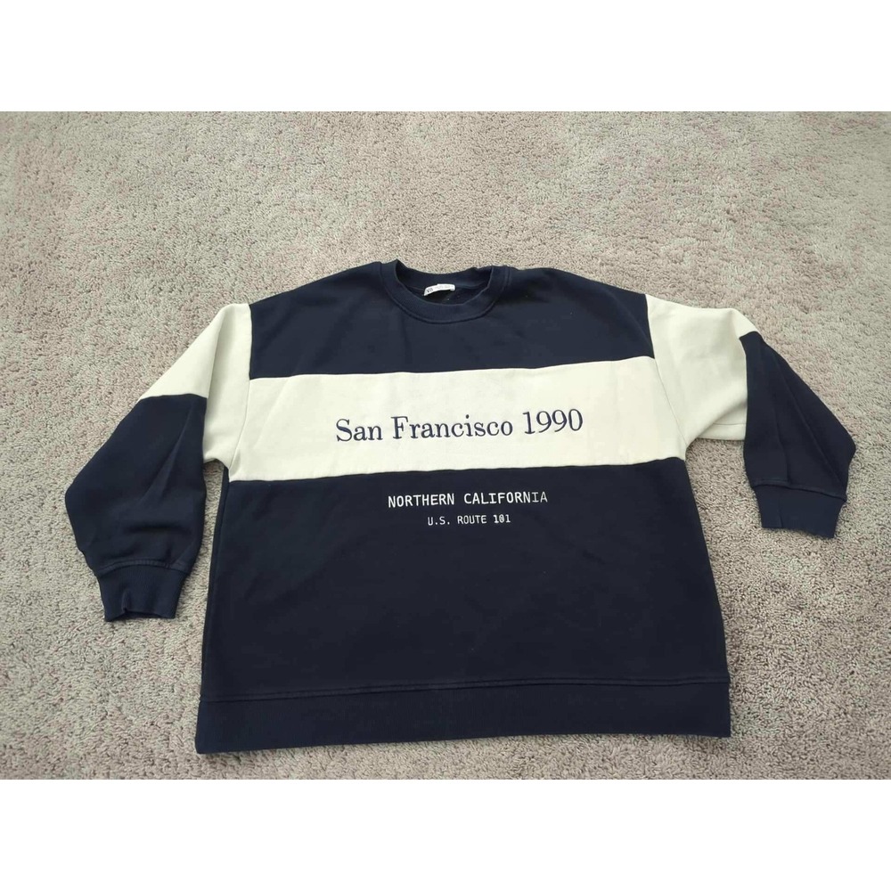 ZARA Sweatshirt Mens L San Francisco 1990 Northern California Route 101